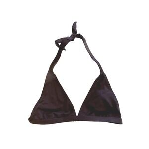 BCBG Chocolate Wine Halter Top Bikini Swim - Elegant Beachwear - Size M